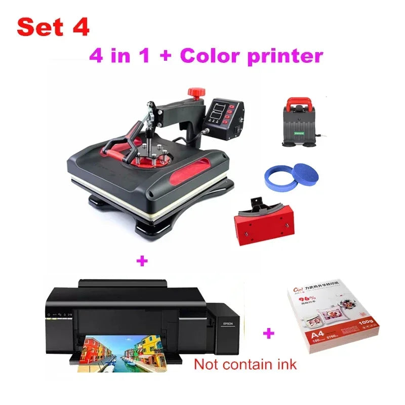 Combo Printer, Mini Heat Press