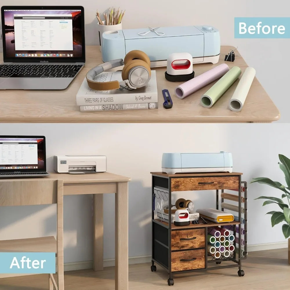 Storage Cart For Cricut Machines