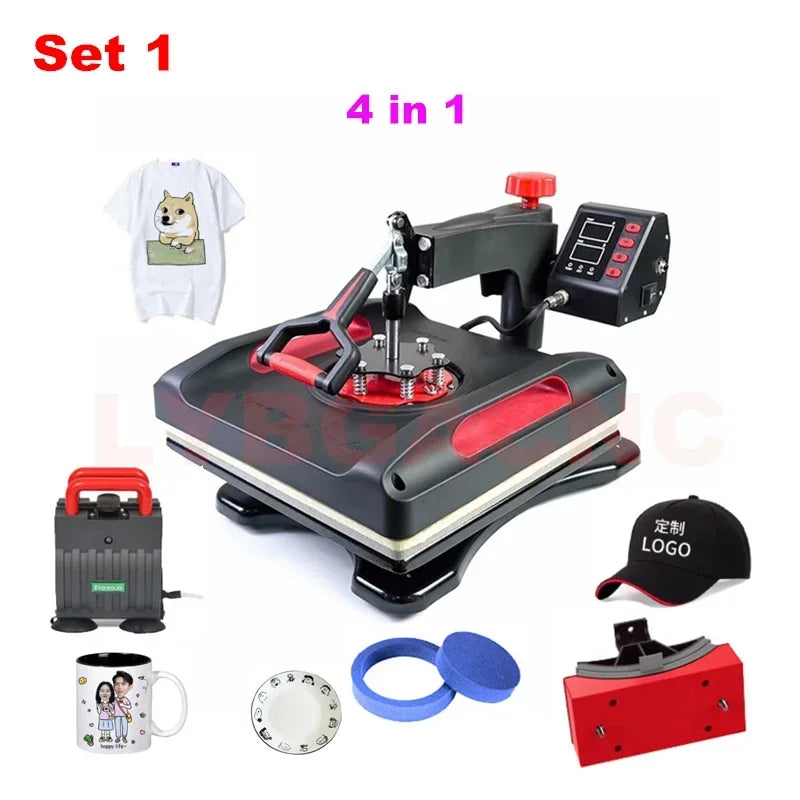 Combo Printer, Mini Heat Press