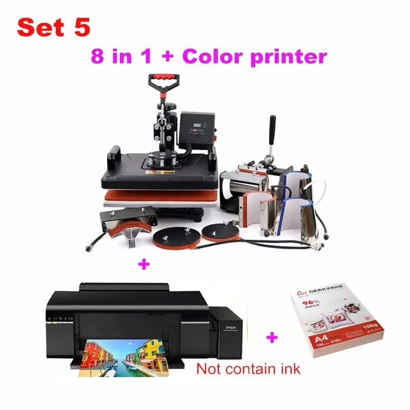 Combo Printer, Mini Heat Press
