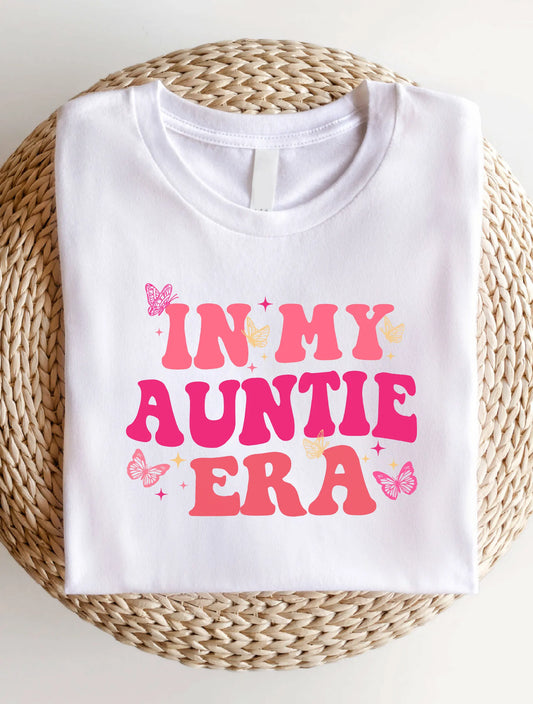 Casual Auntie Graphic Crew Neck Shirt