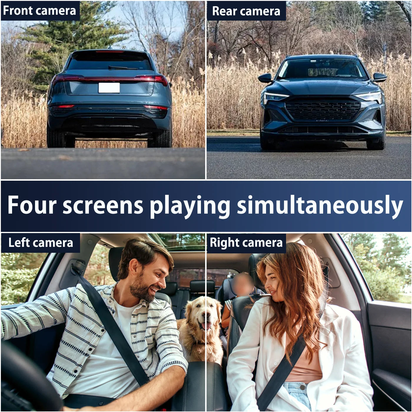 Car DVR Front And Rear Cameras