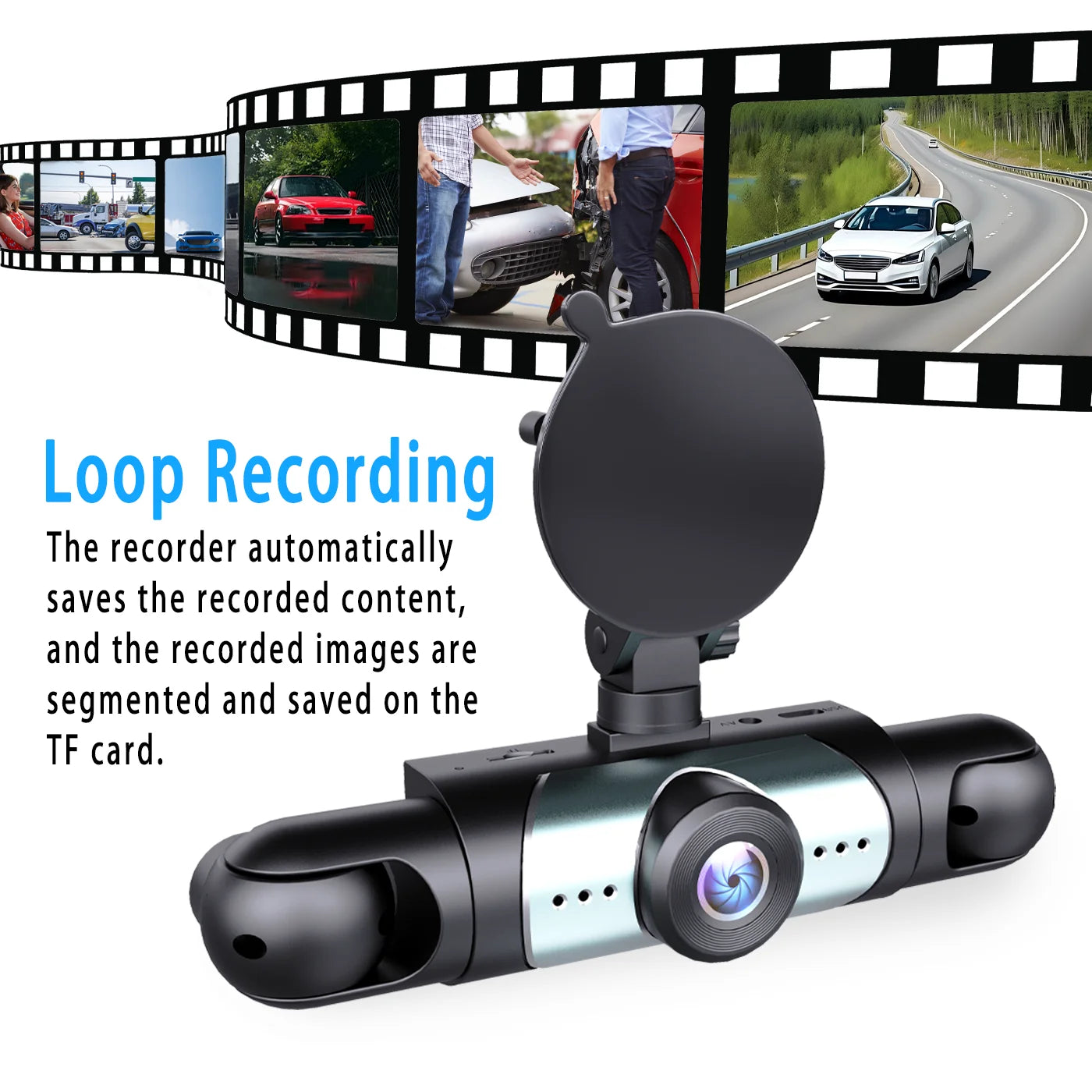 Car DVR Front And Rear Cameras