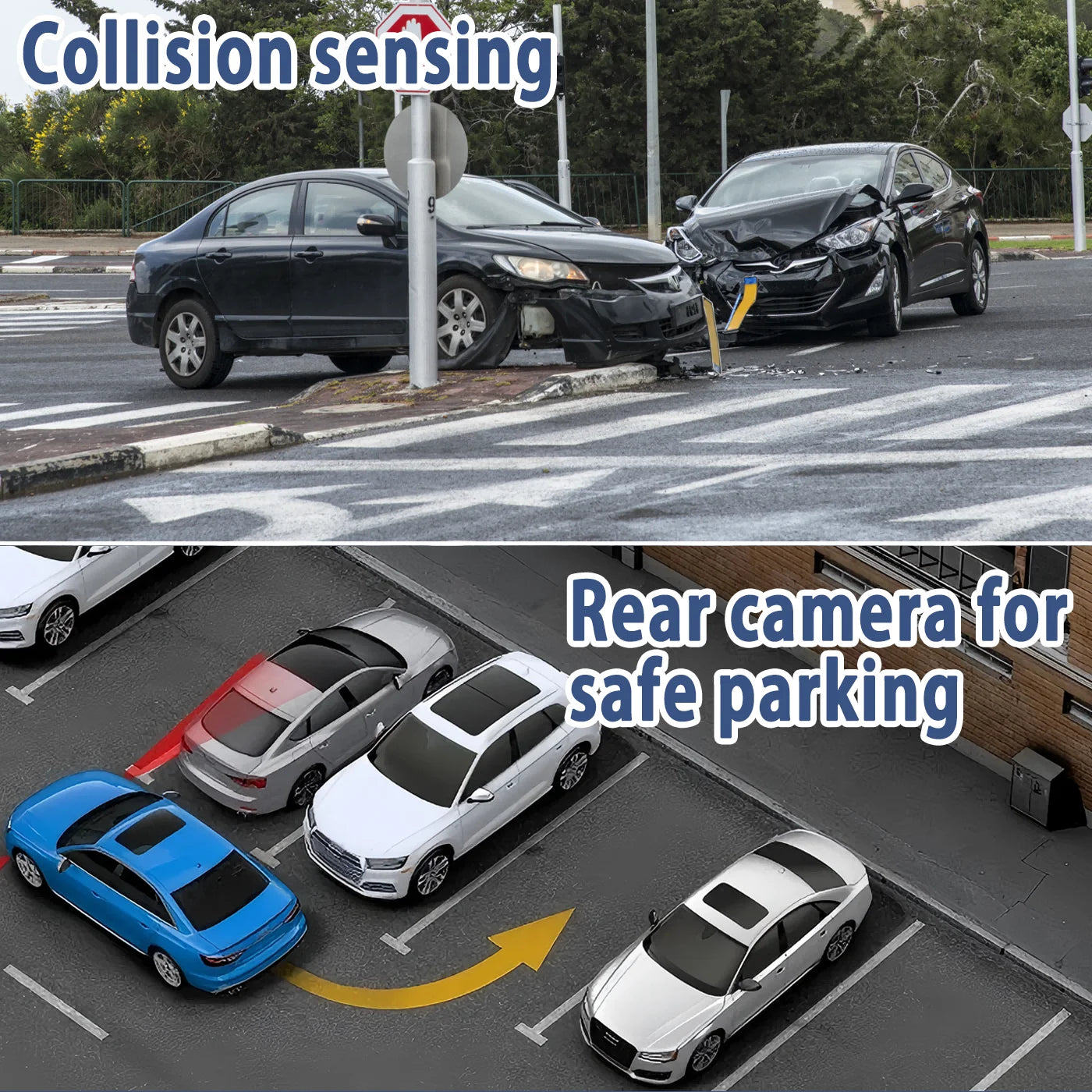 Car DVR Front And Rear Cameras