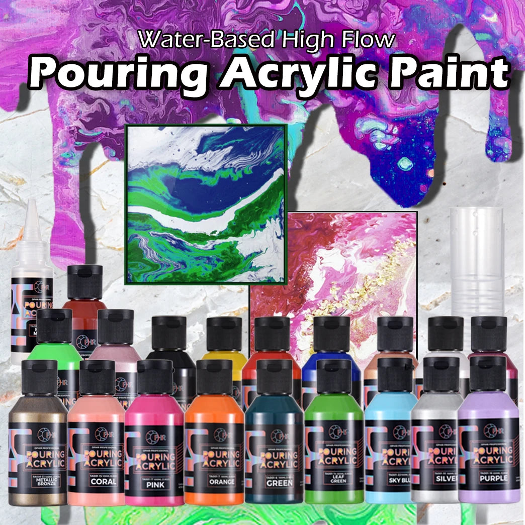 Water-Based High Flow Pouring Acrylic Paint