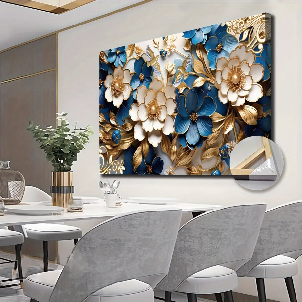 Canvas Wall Art Floral Symphony