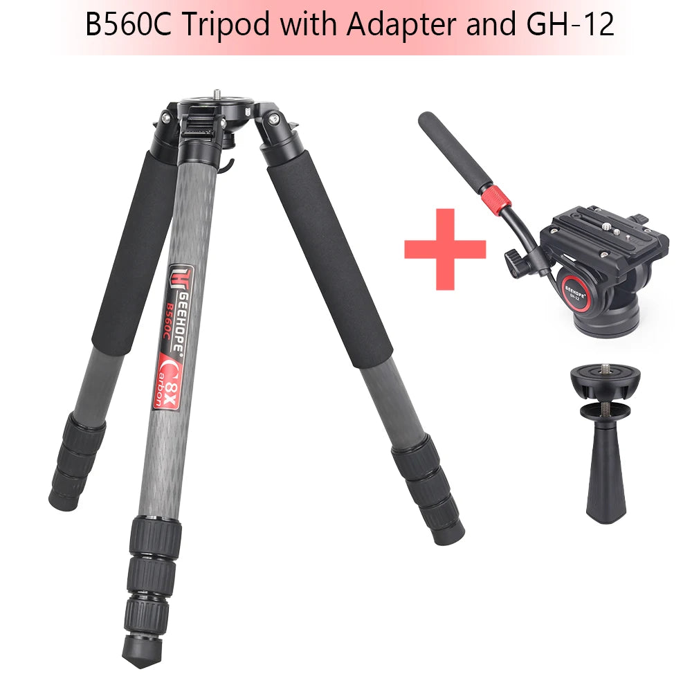 Professional Heavy Carbon Fiber Camera Tripod