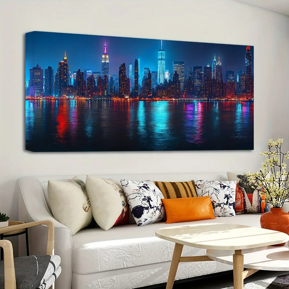 City Night View Canvas Poster