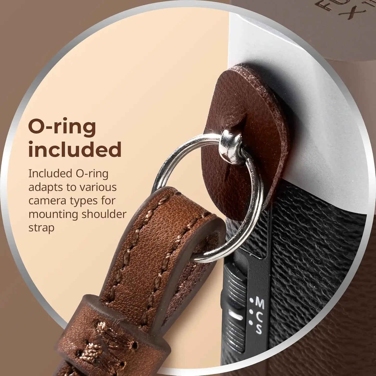 Universal Leather Camera Neck Shoulder Strap