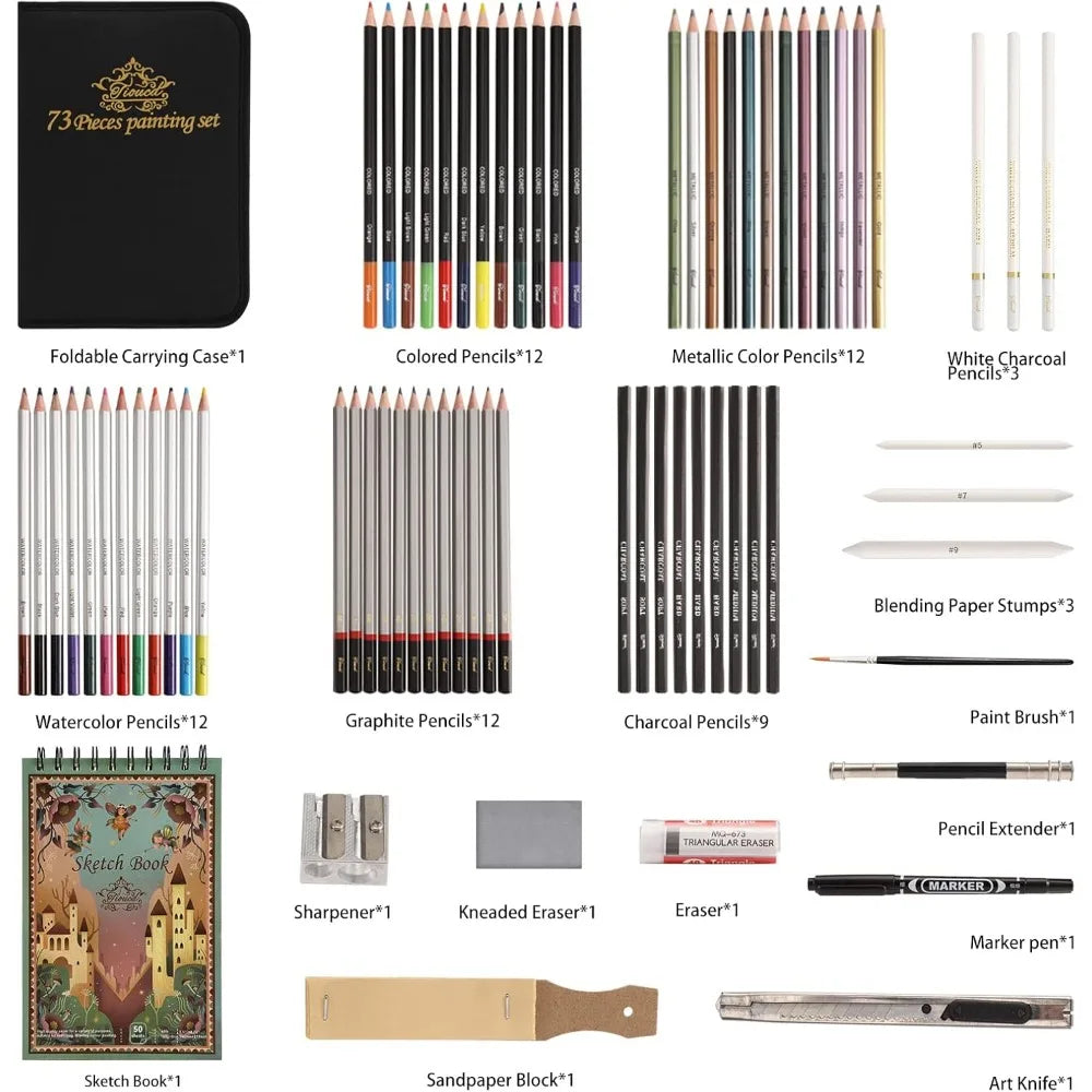 Professional Art Supplies Drawing Set