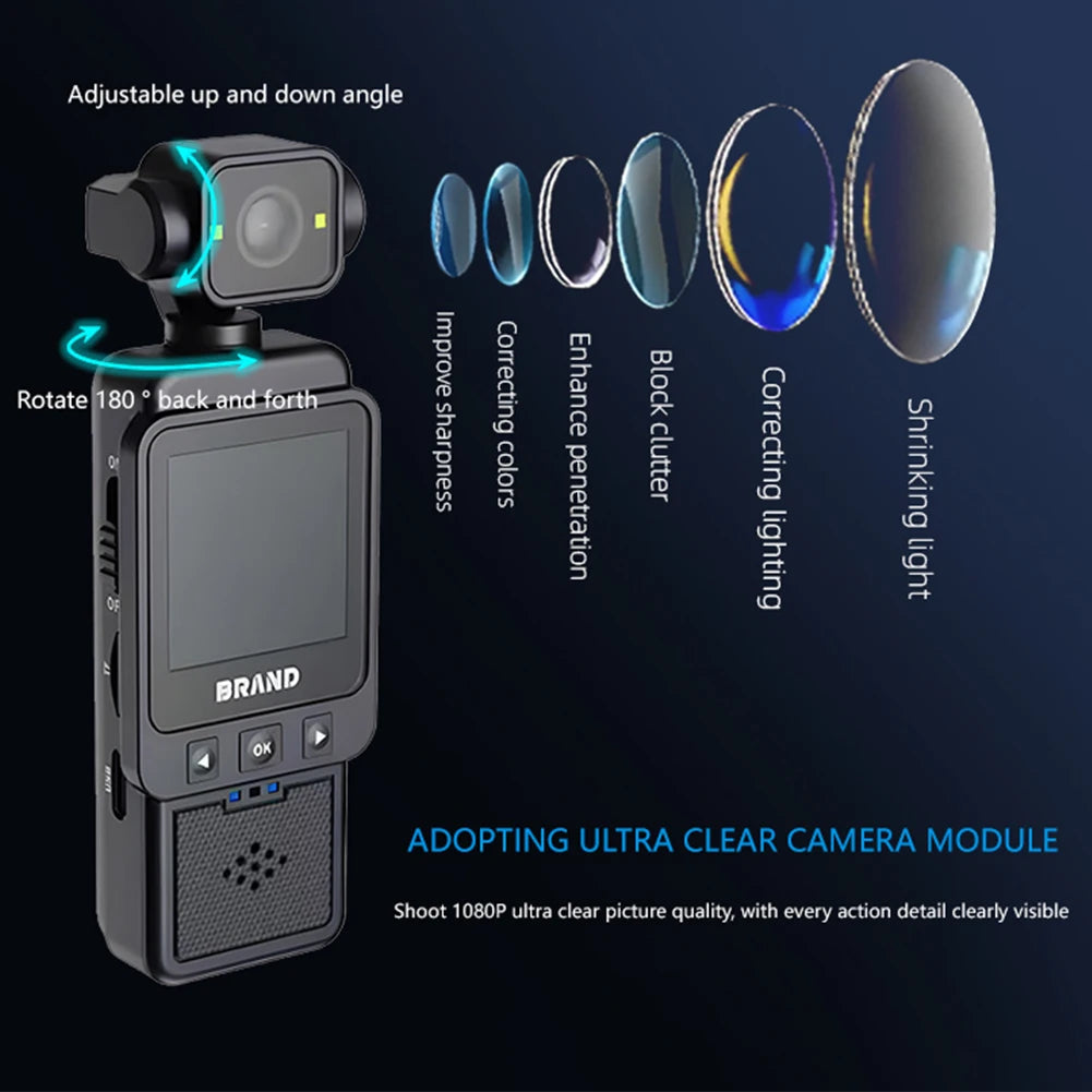 HD 180 ° Rotating Mini Portable Camera