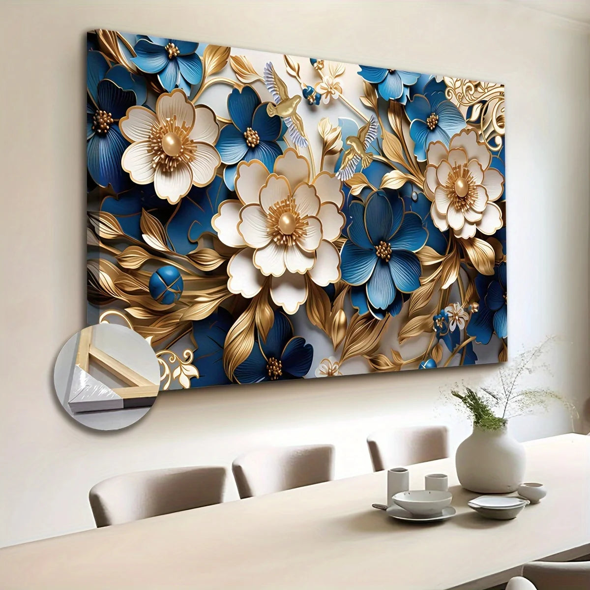 Canvas Wall Art Floral Symphony