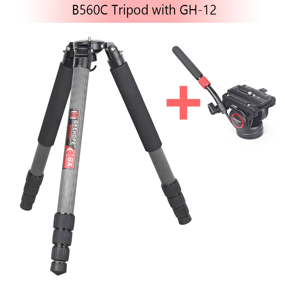 Professional Heavy Carbon Fiber Camera Tripod