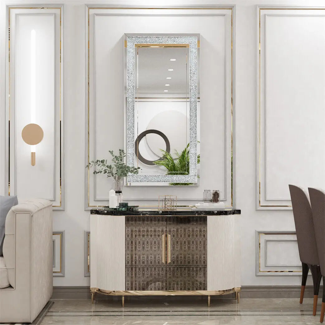 Crystal Crush Diamond Wall Mirror