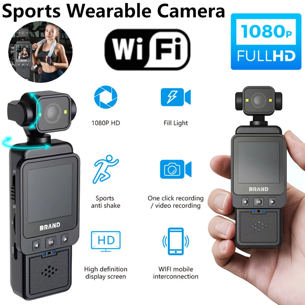 HD 180 ° Rotating Mini Portable Camera