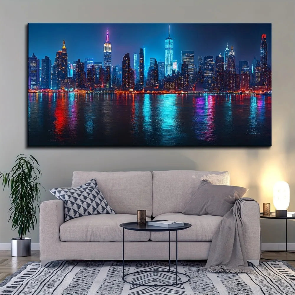 City Night View Canvas Poster