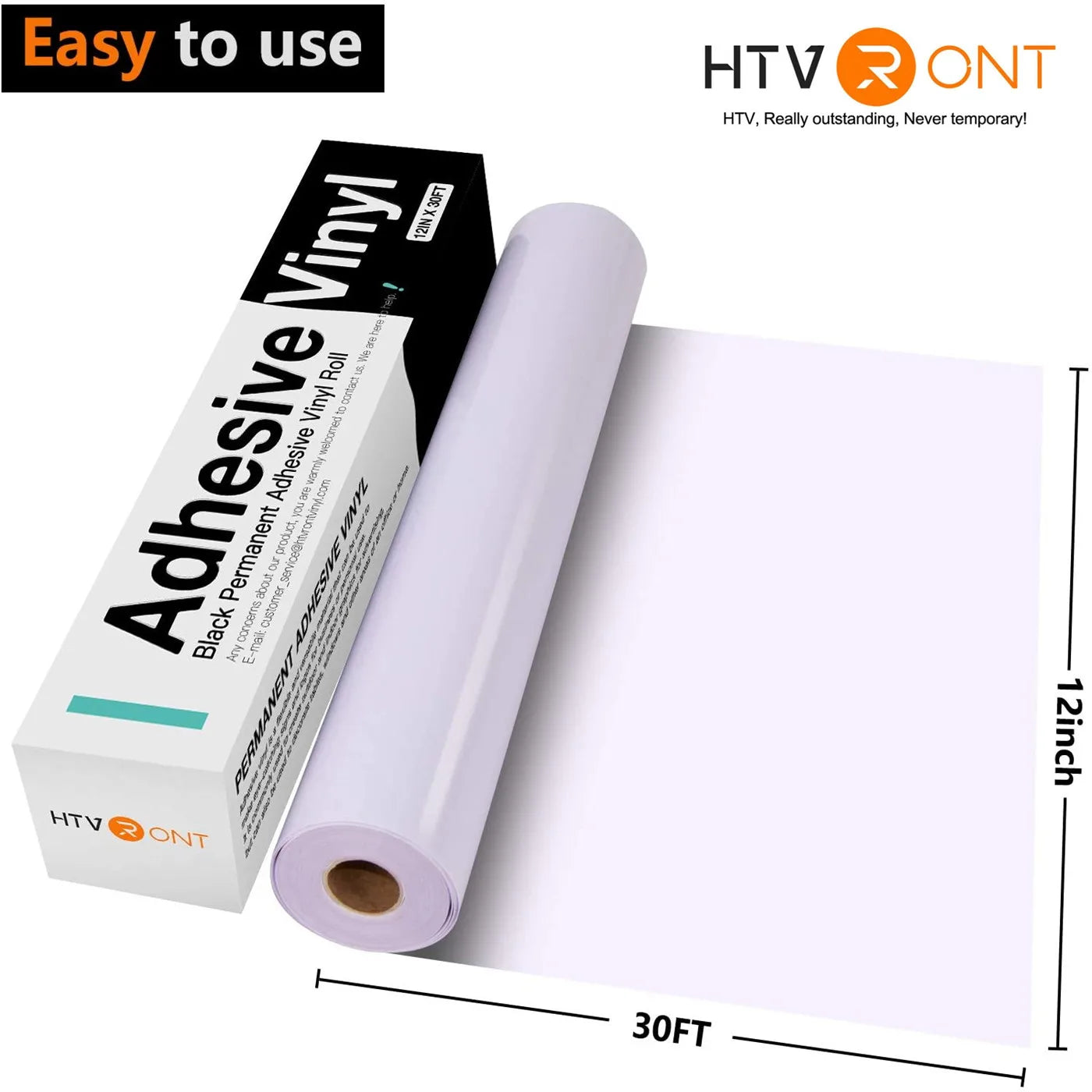Glossy Permanent Adhesive Vinyl Roll