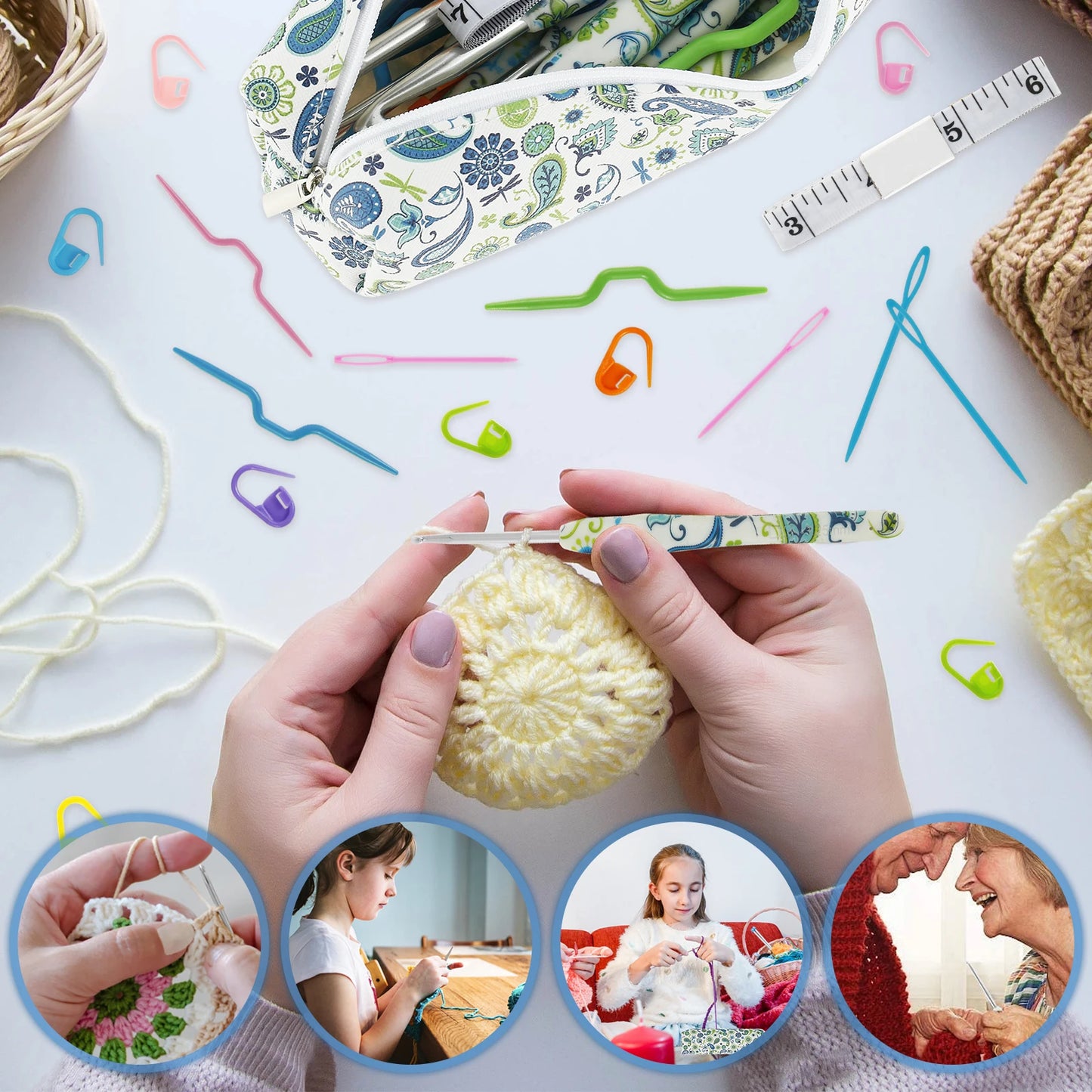 Crochet Hook Set And Accessories