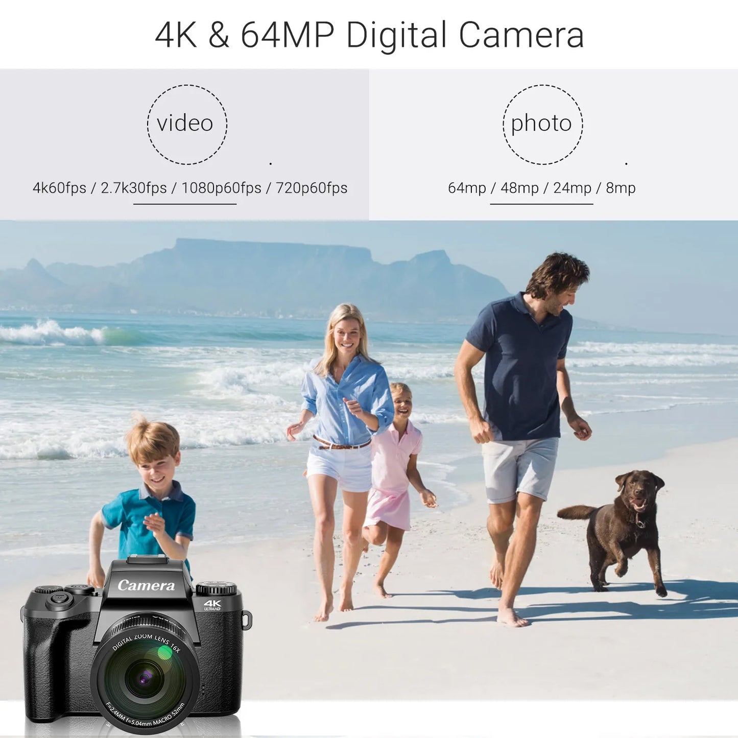 4K Digital Camera Photography Vlogging