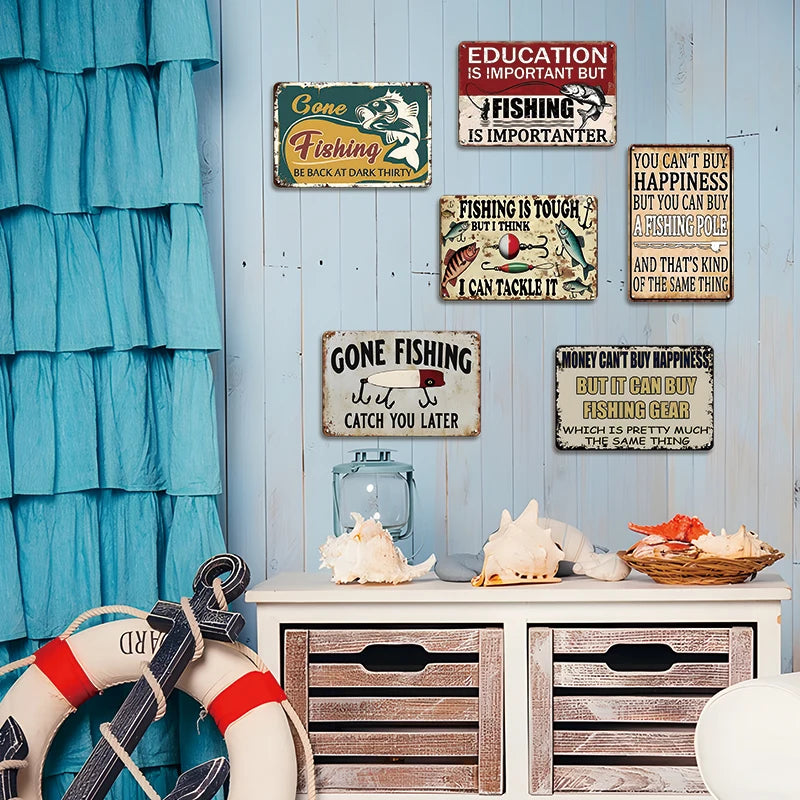 Humorous Fishing Quotes Wall Art