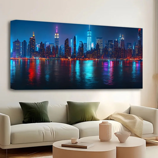 City Night View Canvas Poster