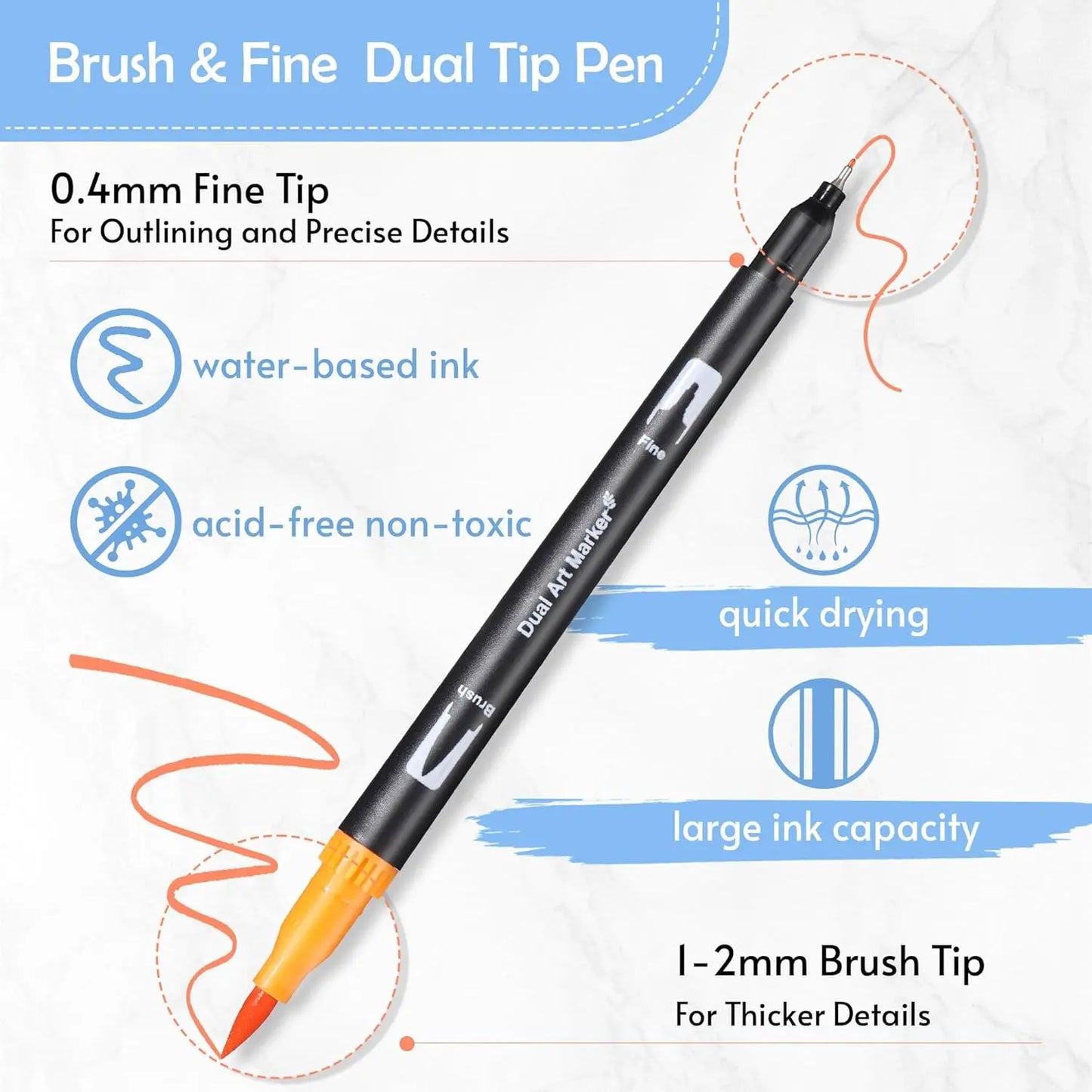 Art Marker Pens Set