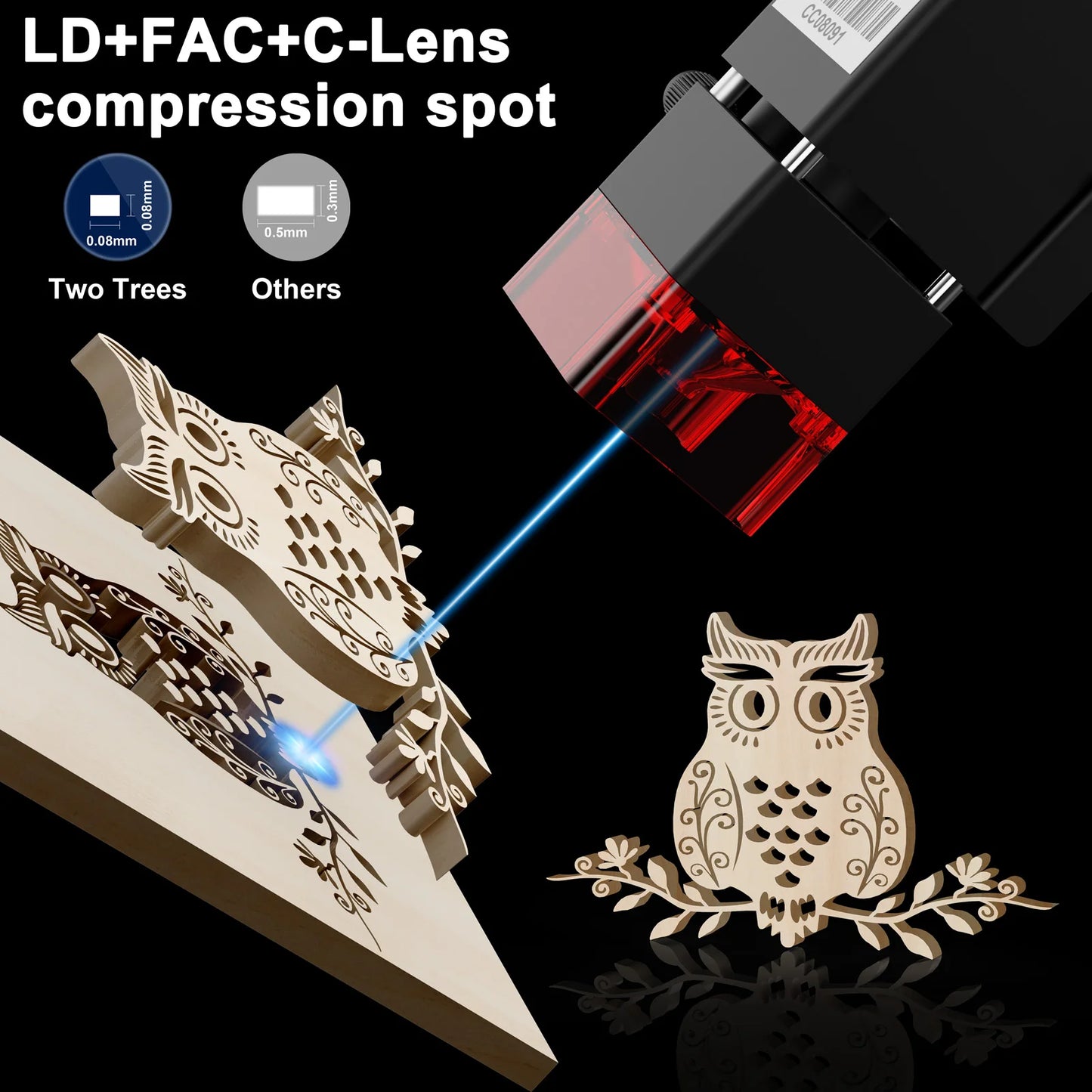 Pro 80W Laser Engraver Stainless Steel