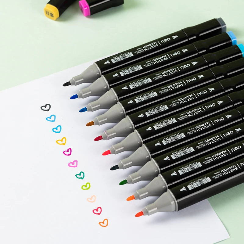 Dual Tips Coloring Marker Pens Highlighters