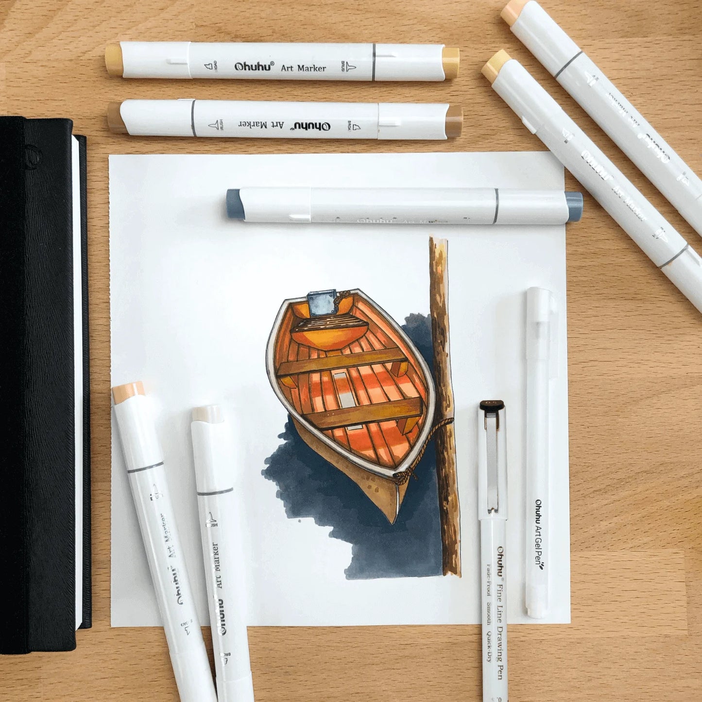 Fineline Drawing Pens 8 Pack