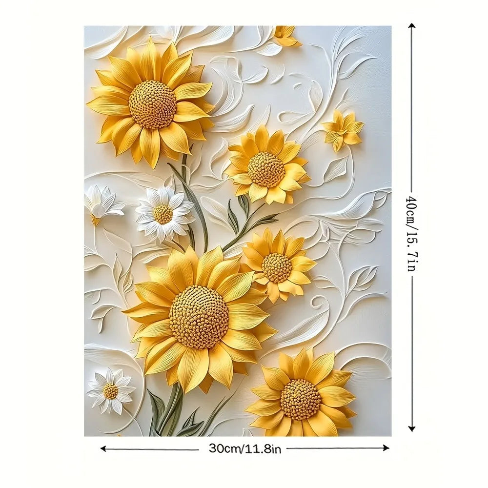 Sunflower Canvas With Wood Frame,