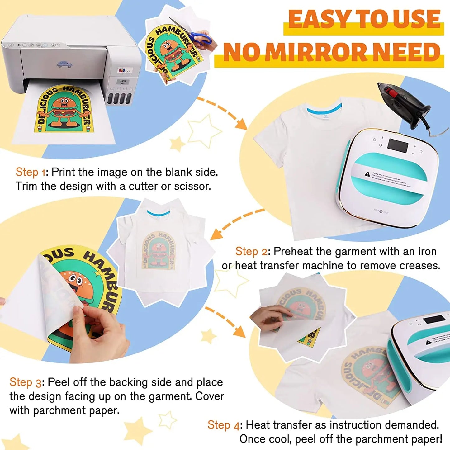 Inkjet Heat Transfer Sublimation Printing Paper