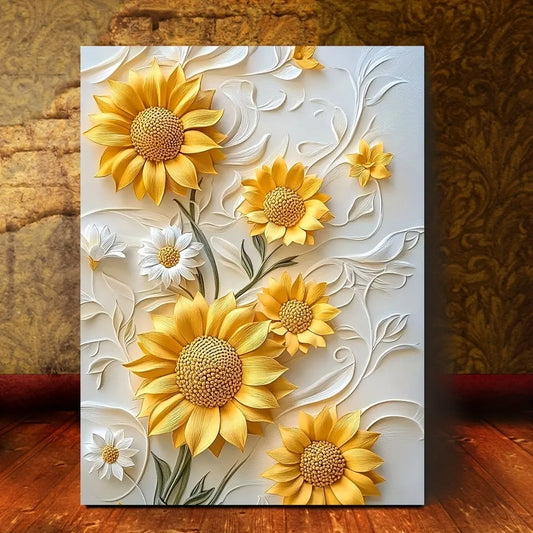 Sunflower Canvas With Wood Frame,