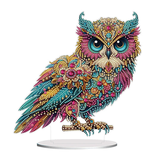 Branch Owl Table Top Diamond Painting