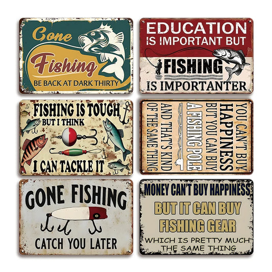 Humorous Fishing Quotes Wall Art