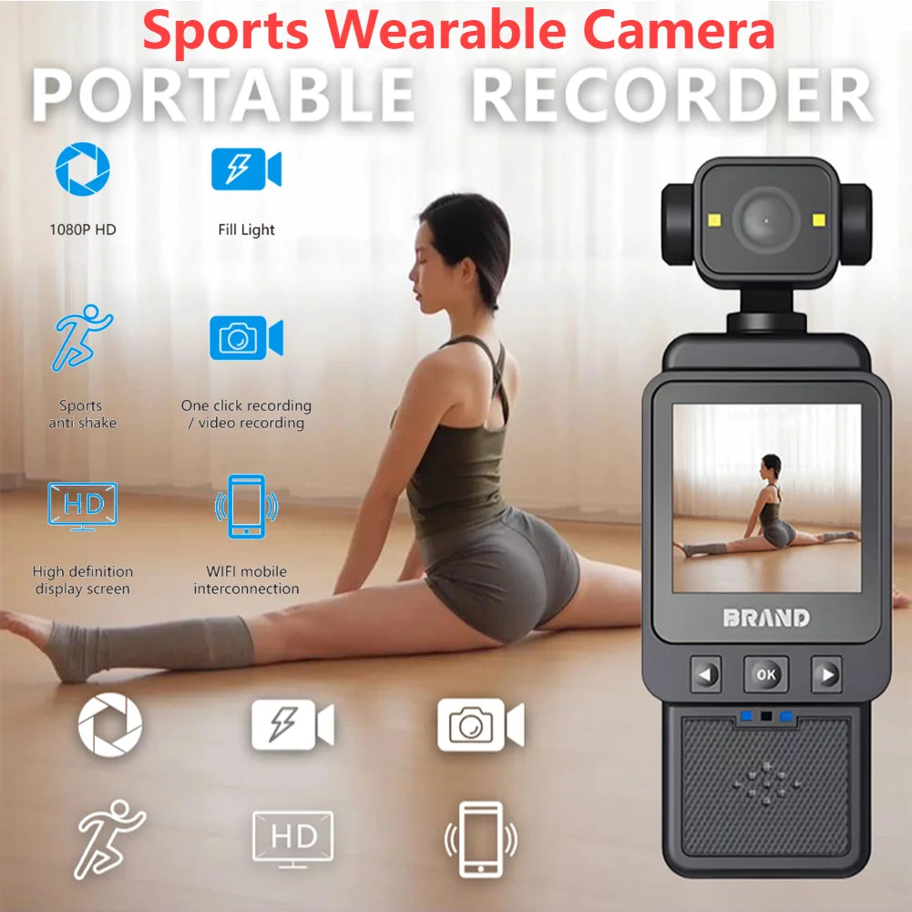 HD 180 ° Rotating Mini Portable Camera
